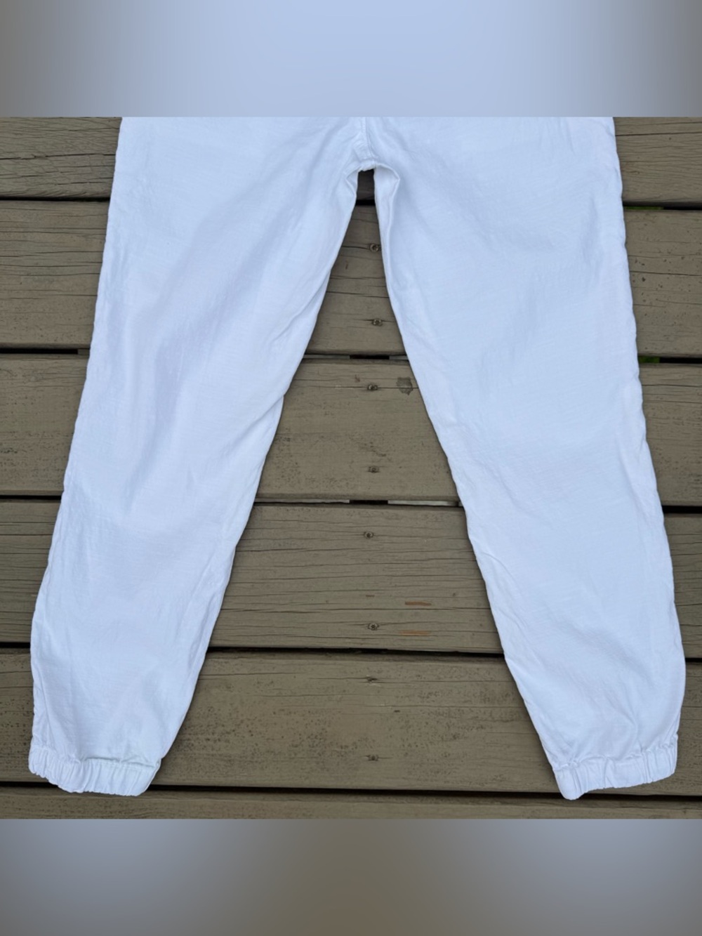 Frank & Eileen Jameson Utility Jogger Pants in White Italian Performance Linen 2 - Picture 11 of 16